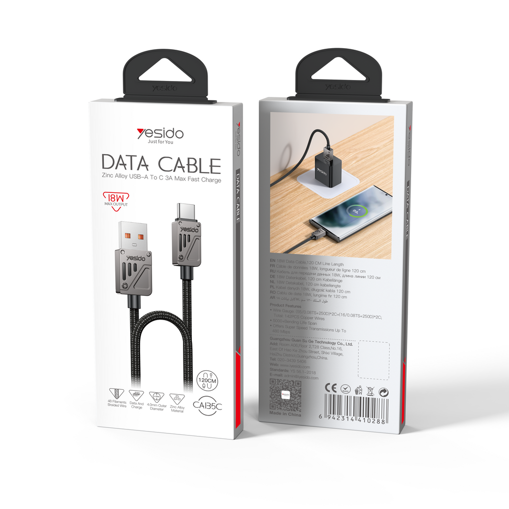 Cable Usb-A To C
