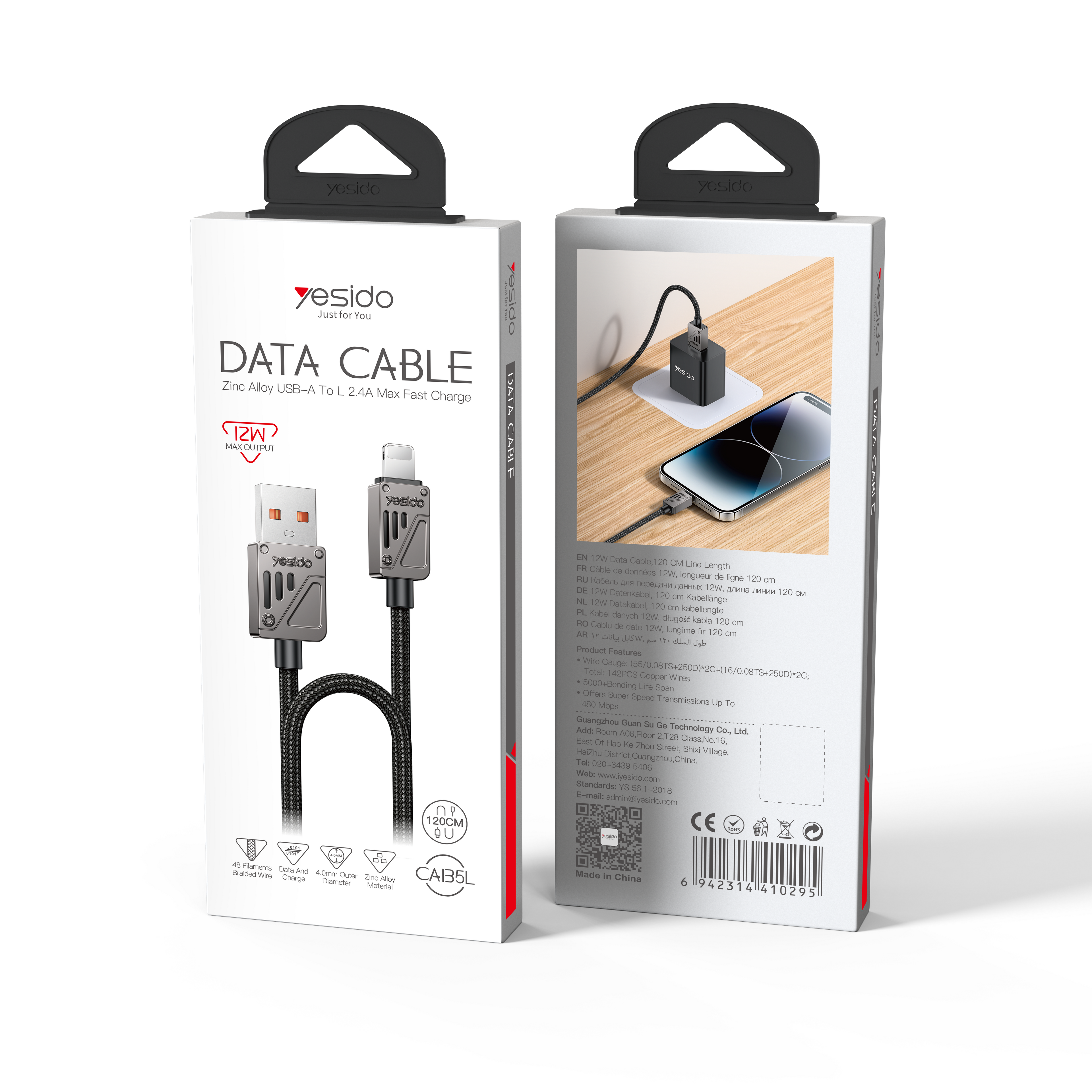 Yesido Usb-A To L