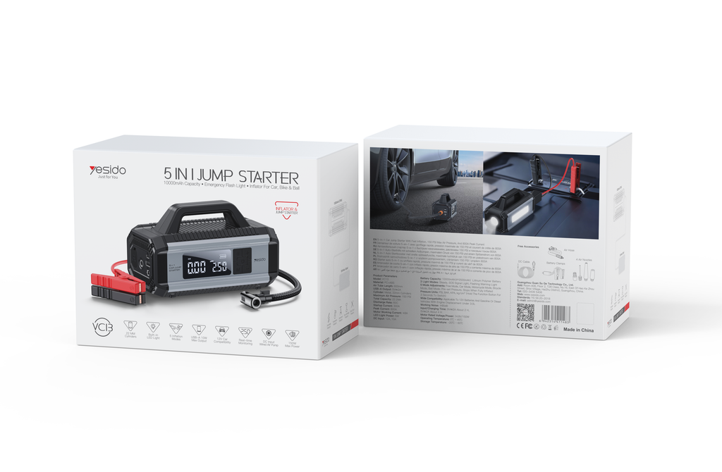 Yesido 5 In 1 Jump Starter